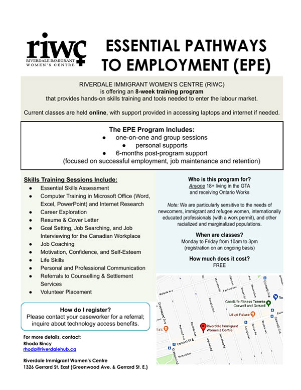 EPE Flyer, Essential Pathways to Employment